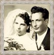Svadobná fotografia Mikuláša a Kataríny 1954